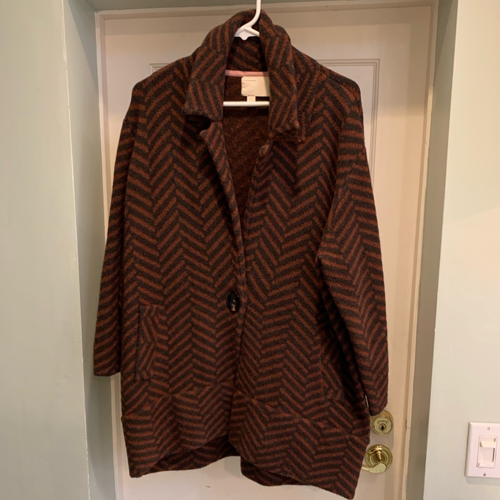 Anthropologie size S oversized sweater coat